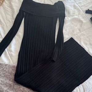 H&M black maxi dress